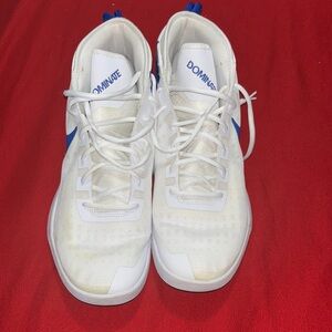 Men’s White and Blue Sneakers